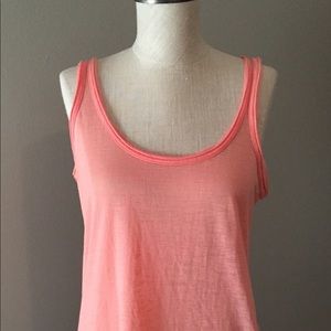Zara Trafulac Peach Orange Burnout Tank size M